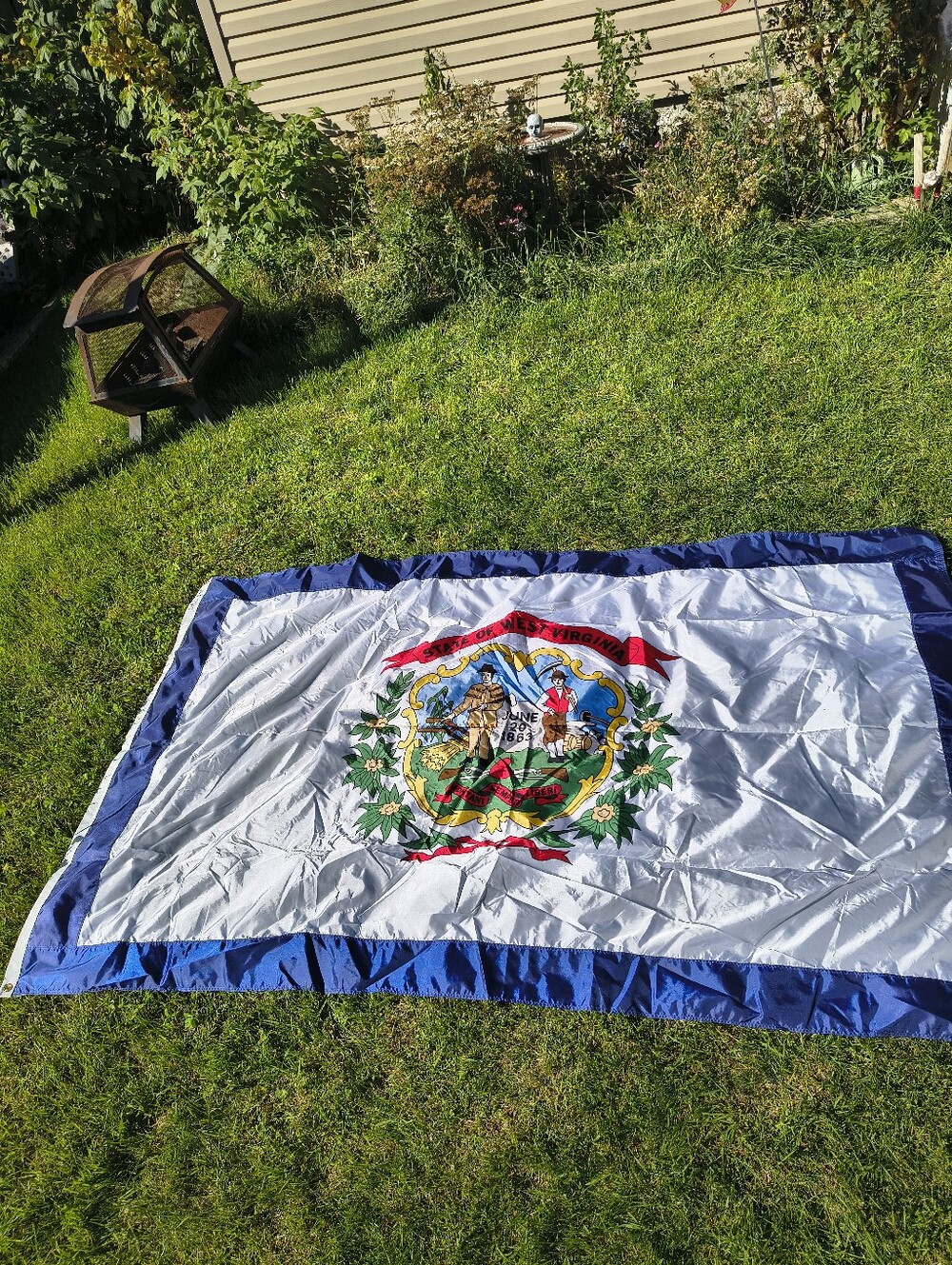 Giant 5x8 Dura Lite State Flag Of Vest Virginia